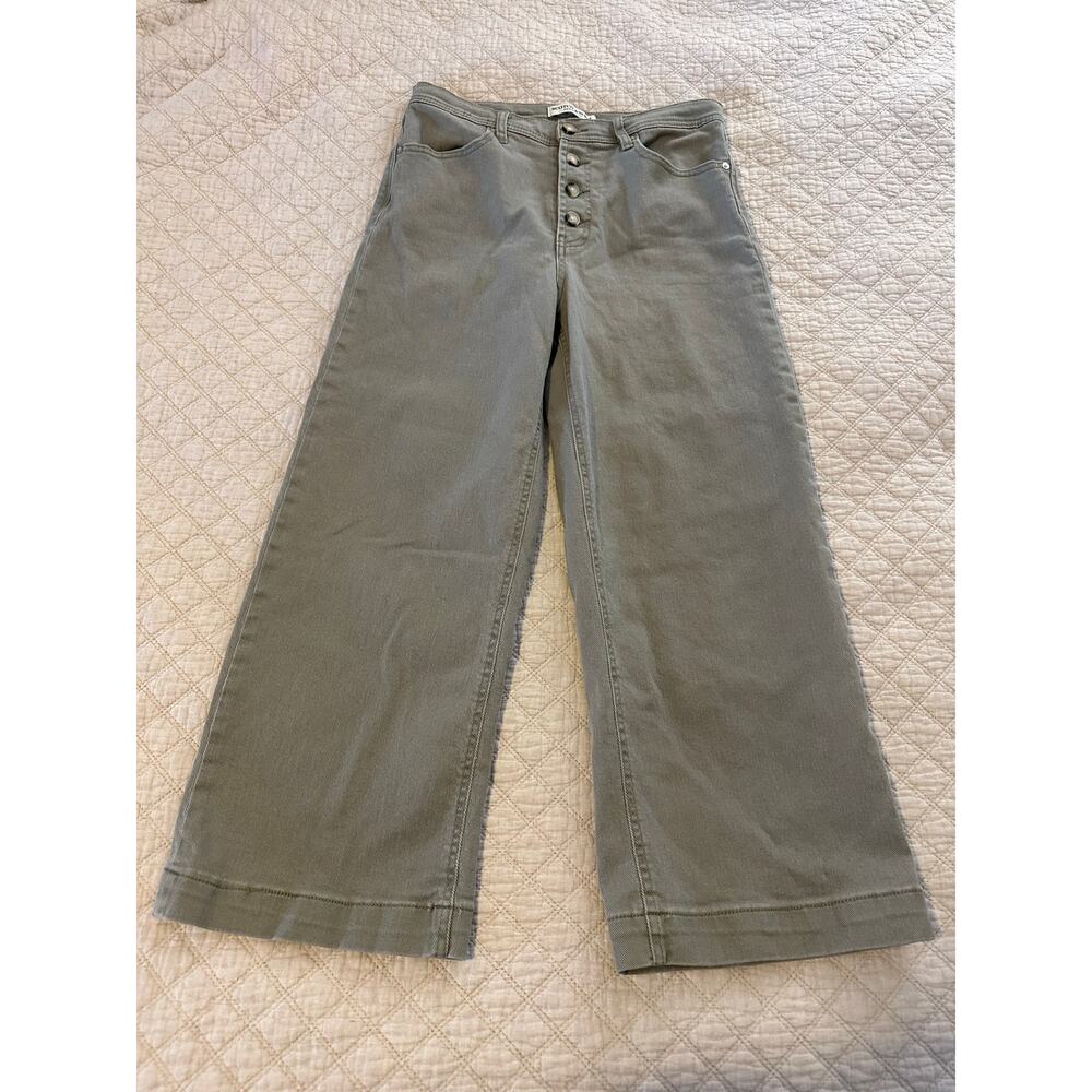 Scotch & Soda The Wave High Rise Wide leg Crop Button Fly Womens Jeans Size 8/29